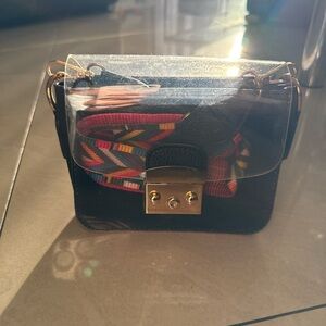 Stylish Black with multicolor strap